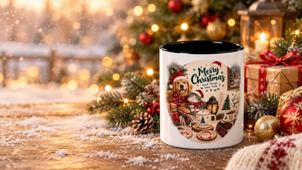 Merry Christmas Pets Mug