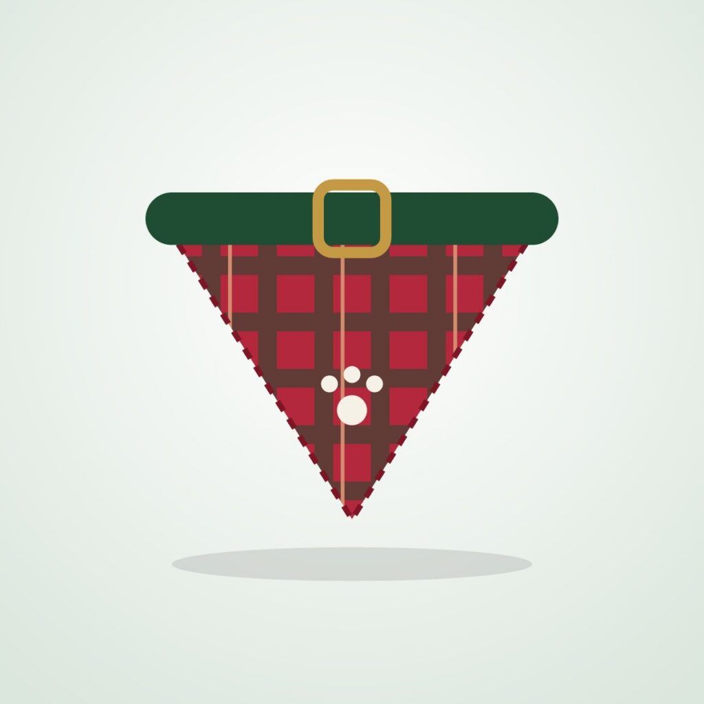 Holiday Plaid Pet Bandana