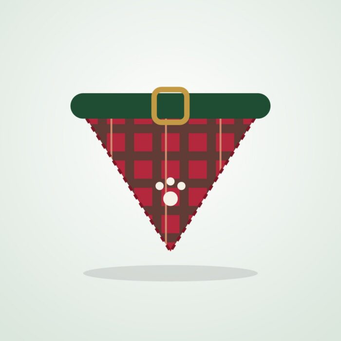 Holiday Plaid Pet Bandana